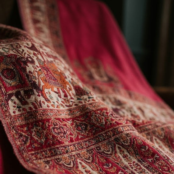 Pink Kani Shawl
