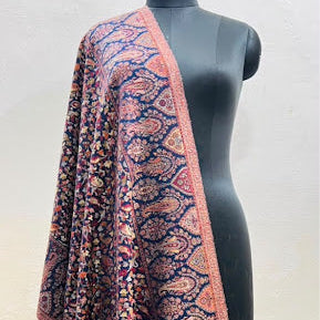 Midnight Navy bLue Kani Wool Shawl