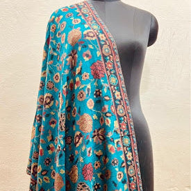 Blue Kani Stole