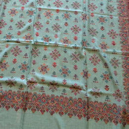 Kani shawl in duck egg blue