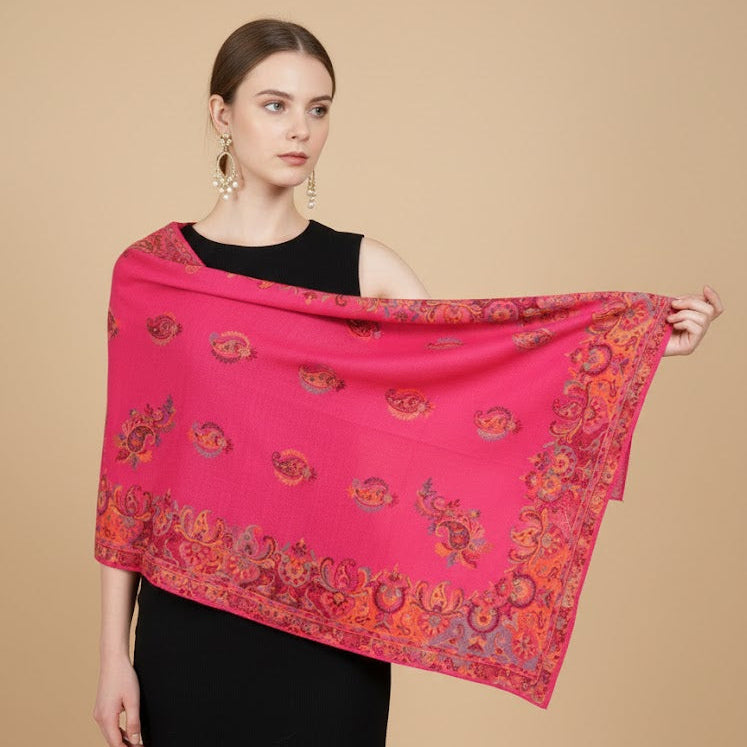 Kani shawl in Pink