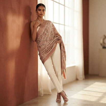 Cream Kani Wool Shawl