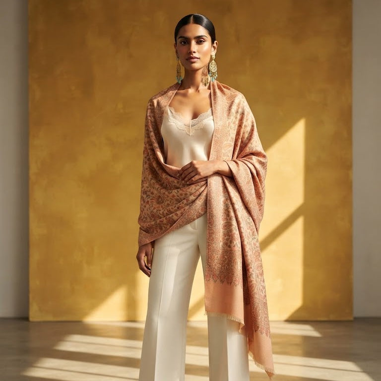 Sand Kani Wool Stole