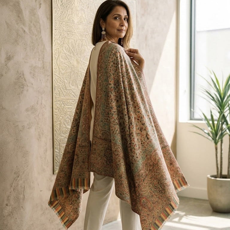 Terracota Kani Shawl
