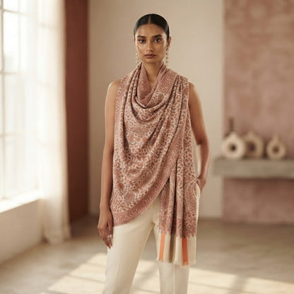 Cream Kani Wool Shawl