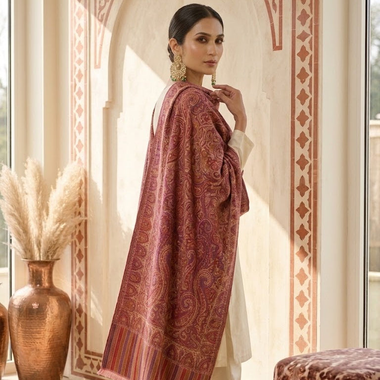 Kani Shawl in Pink