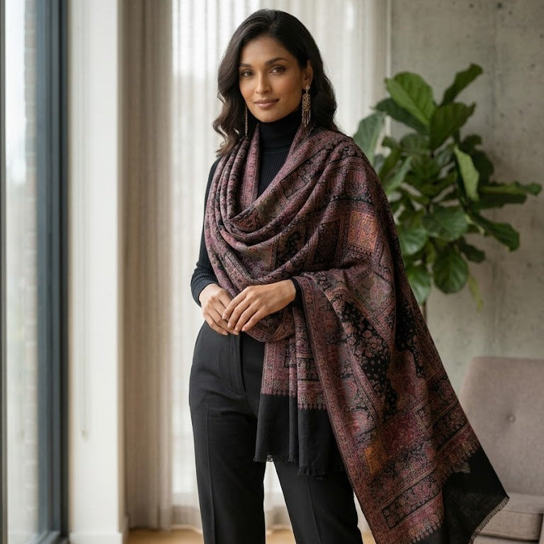 Black Kani Shawl