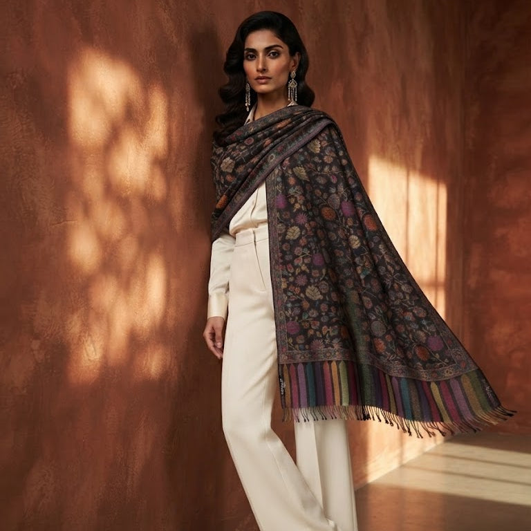 Black Kani Stole