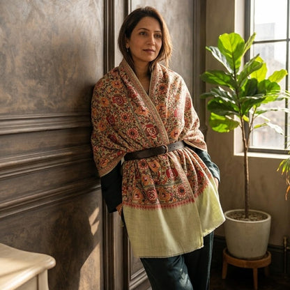 Sage Green Nalki Stole