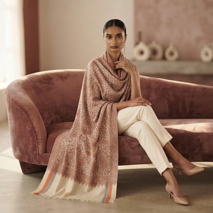 Cream Kani Wool Shawl