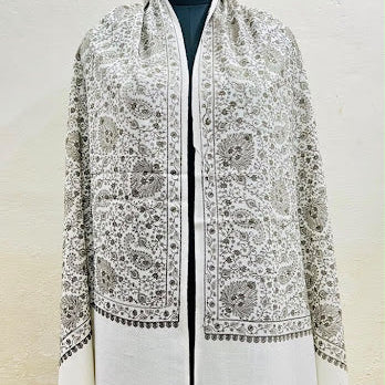 Ivory Shawl in jaal