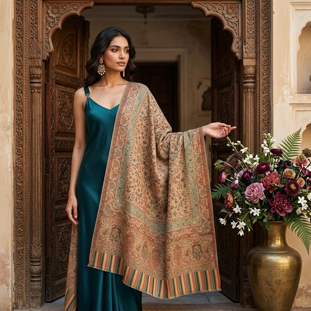Terracota Kani Shawl