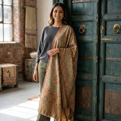 Terracota Kani Shawl