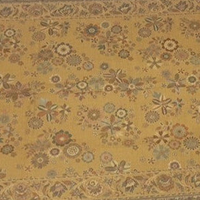 Floral patterned shawl with a yellow background