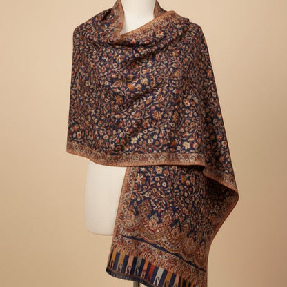 Kani Shawl draped on a female model