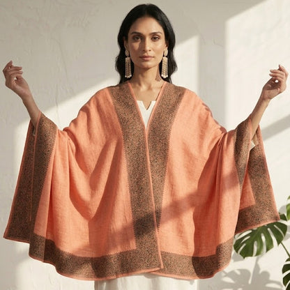 Peach Kalamkari Shawl