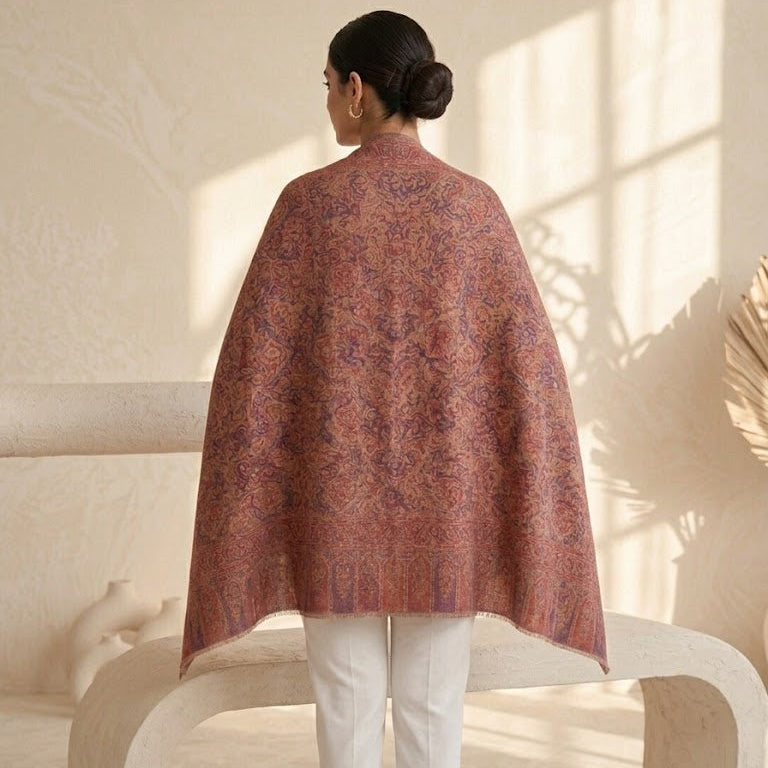 Pink Kalamkari Stole 