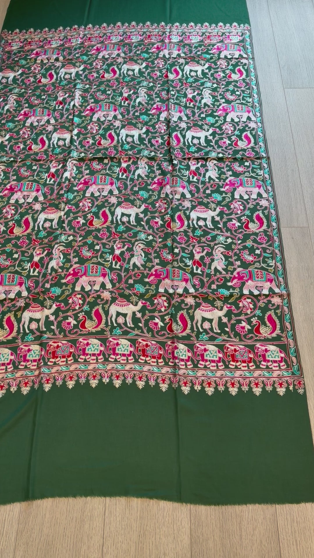 Green Nalki Shawl
