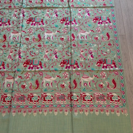 Sky Blue Nalki Shawl