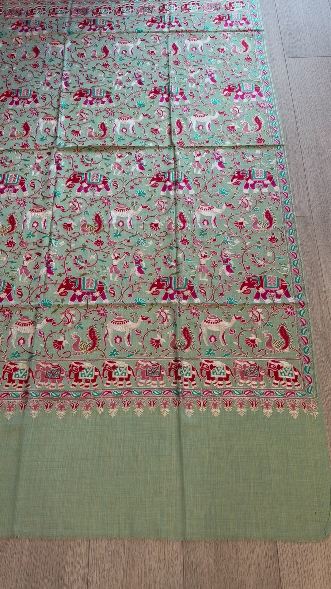 Sky Blue Nalki Shawl