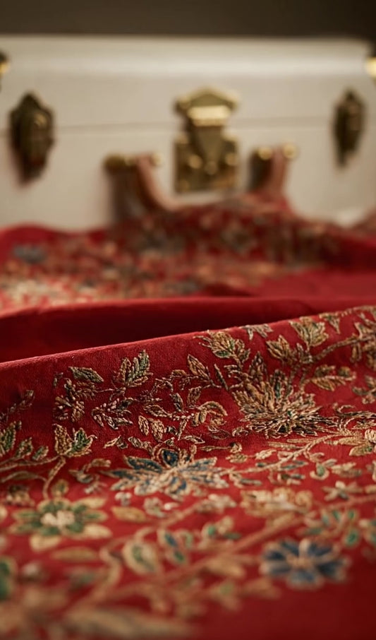 Beautiful Red Kani Shawl