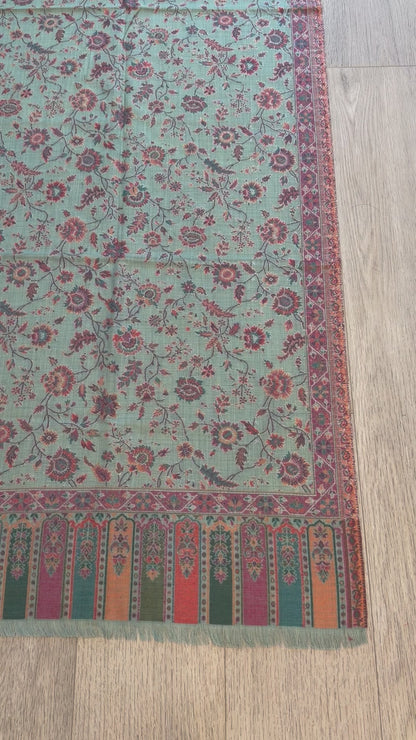 Turquoise blue shawl