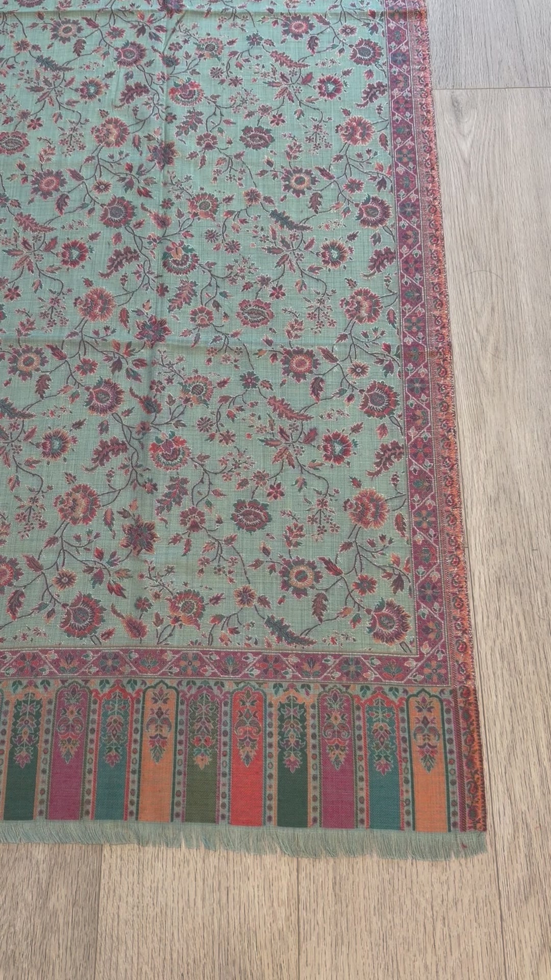 Turquoise blue shawl