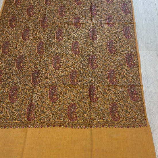 Ochre Sozni Shawl