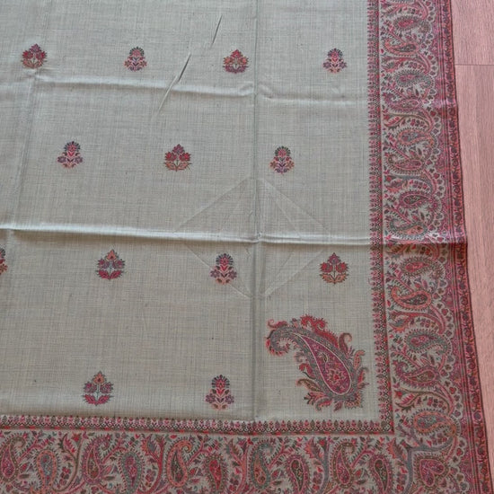 Duck Egg Blue Kani Shawl