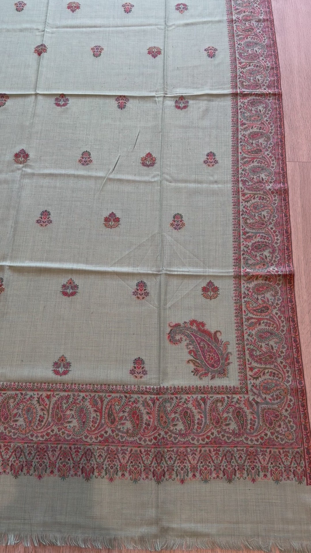 Duck Egg Blue Kani Shawl