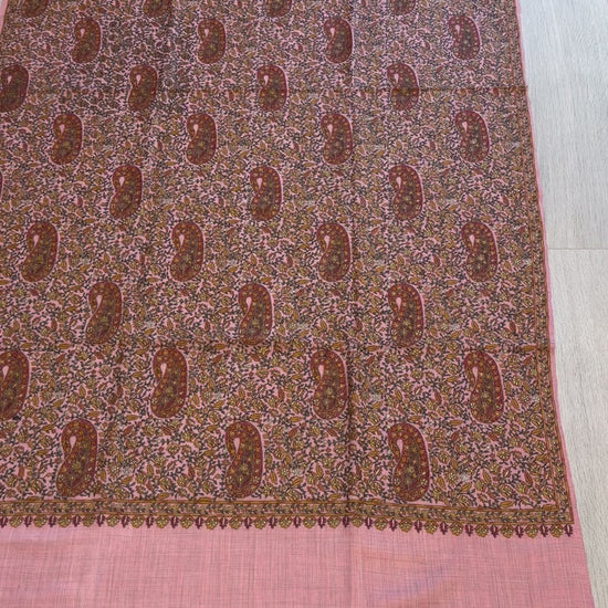Pink Sozni Shawl
