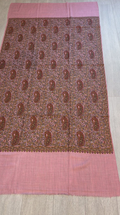 Pink Sozni Shawl