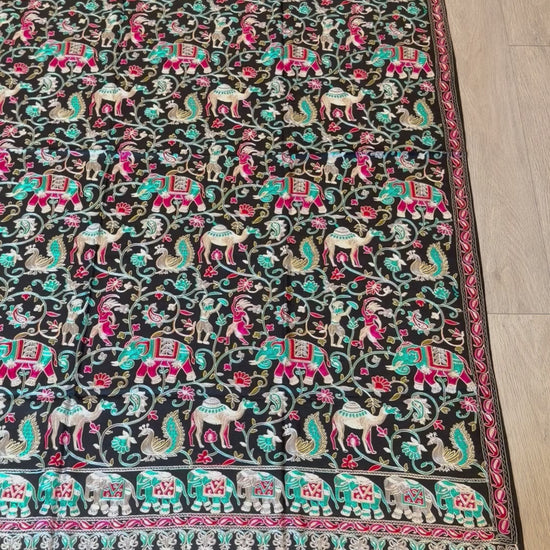 Black Nalki Shawl