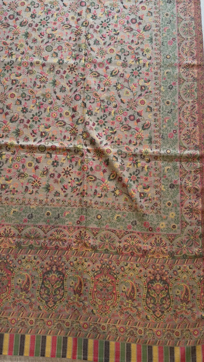 Terracotta Bagh Kani Shawl - Paisley Design for Everyday Wear